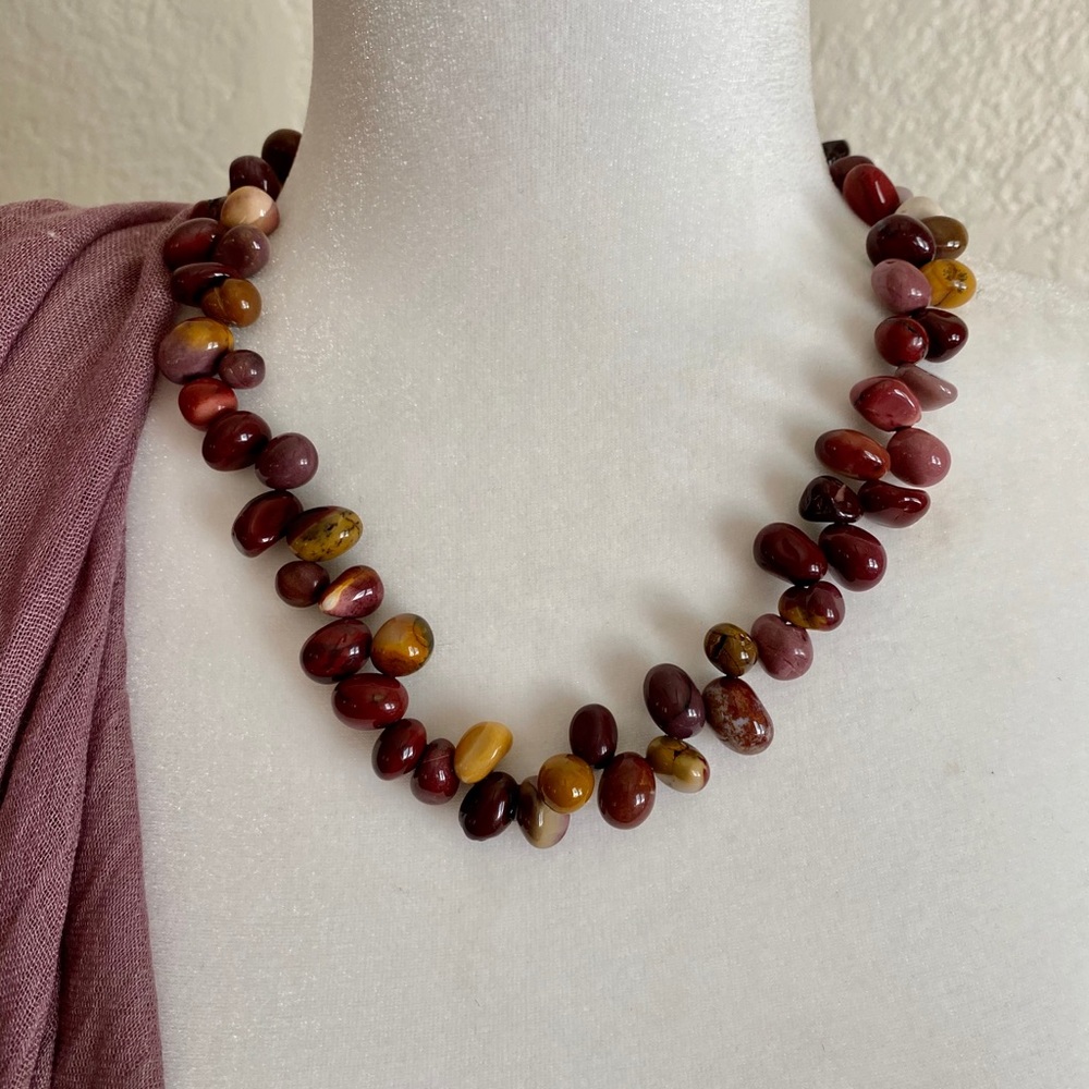 Jasper multi colored necklace